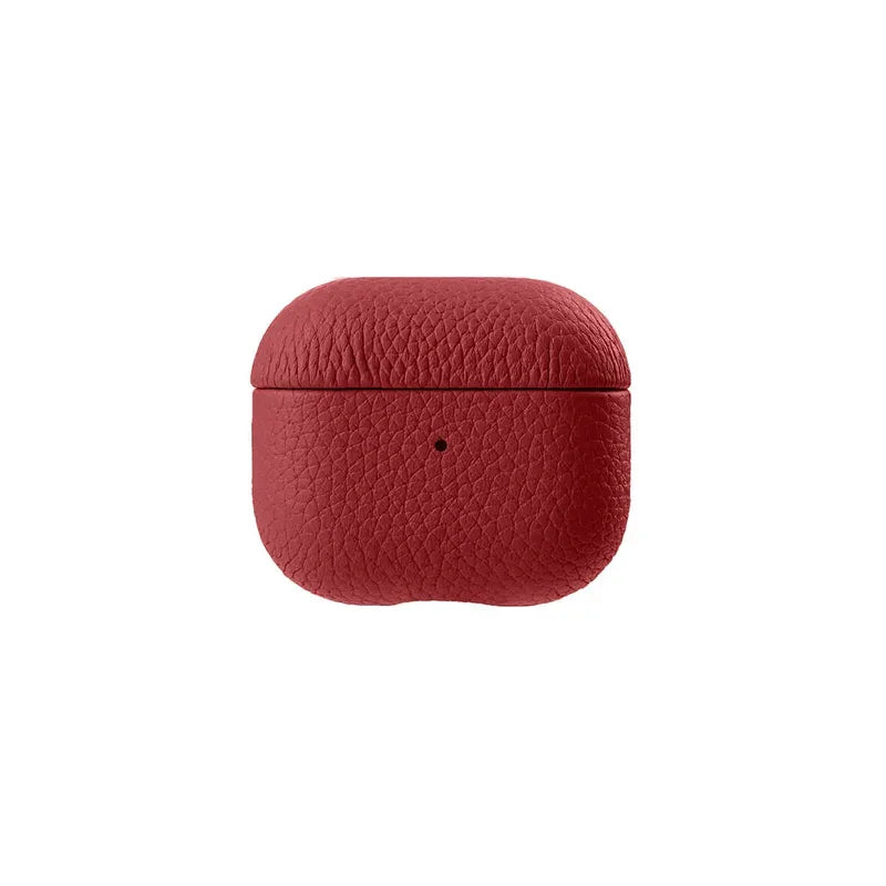 Melkco Airpods 3 Origin Series Premium Leather Cover - Red - Tashqila Melkco Airpods 3 Origin Series Premium Leather Cover - Red - Tashqila